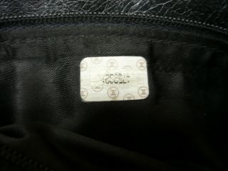 Vintage Chanel Black Soft Leather Quilted Shoulder Bag w/Twisted Strap 6