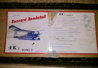 Buzzard Bombshell - Flight Model Airplane Kit,  Vintage