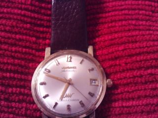 Vintage Longines Ultra Chron Auto.  Date Mens Watch 10k Gold Filled - Does Not Run