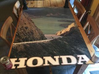 1970’s Dealership Honda Motorcycle Poster 36” X 48”