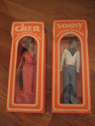 Vintage 1976 Mego Sonny And Cher 12 " Poseable Figure Doll