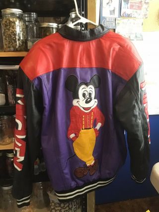 Vintage Disney Mickey Mouse Bomber Jacket Size Large