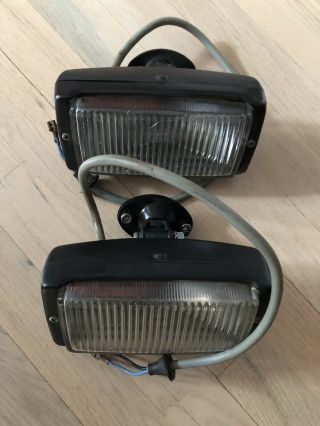 Porsche 911 930 Fog Lights Lamps Left Right Pair Complete Bosch 74 - 83 Rare