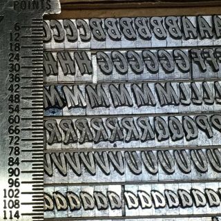 Highspot 18 Pt - Letterpress Type - Vintage Metal Lead Printing Sorts Font