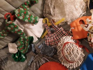 Vintage SLW Ginny Doll With Case Stuffed Full of Clothes,  Shoes,  Hats,  Etc,  many 7