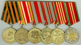 Ussr Soviet Military Medal Veteran Ww2 For The Victory Over Germany And Japan