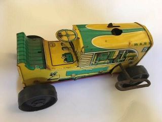 Vintage Marx 5 Wind - Up Toy Tractor 8 " X4 "