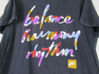 Vintage 90s Nike Gray Tag T Shirt Balance Harmony Rhythm 2 Sided Print Usa Xl