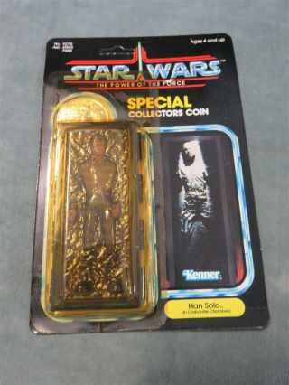 Han Solo In Carbonite Vintage Star Wars Power Of The Force 1984 - Kenner