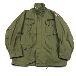 Vintage 1960s Us Army Vietnam War M - 65 Green Og Field Jacket Coat Sz Medium