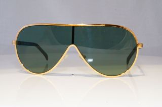 GUCCI Mens Vintage 1990 Designer Sunglasses Gold Shield PILOT GG 1650 T1R 20438 2