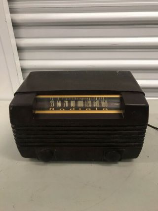 Vintage Antique Radiola Tube Type Am/fm Radio Perfectly