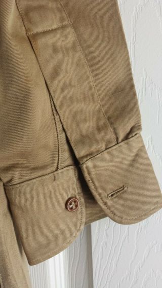 Authentic 1940 ' s WW2 US Military cotton Shirt with Patch 5