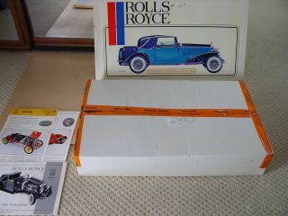 VINTAGE POCHER 1932 ROLLS ROYCE PHANTOM II SEDANCA COUPE 1/8 SCALE MODEL UNBUILT 6