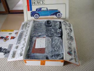 VINTAGE POCHER 1932 ROLLS ROYCE PHANTOM II SEDANCA COUPE 1/8 SCALE MODEL UNBUILT 8