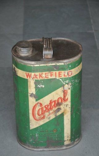Vintage Wakefield Castrol Motor Oil Ad Litho Tin Box