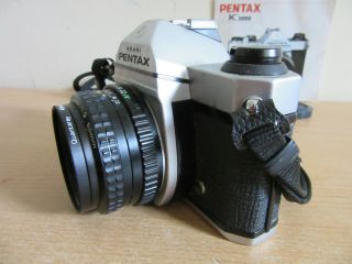 Vintage Asahi Pentax K1000 camera w/ SMC Pentax - A 1:2 50mm Lens 5