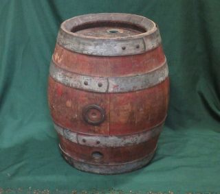 Antique Pre - Prohibition Wooden Beer Keg Moerlbach Brewing Co.  Rochester N.  Y.
