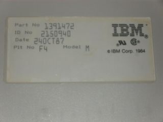 Vintage IBM Model M Space Saver Buckling Spring Clicky Keyboard SSK 1391472 4