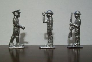 World War 1 - Lead Toy Soldiers - Set Of 3 - From Vintage Home Foundry Mold