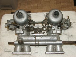 Vintage European Su4 Carburetors W/intake Manifold