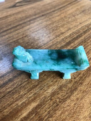Nicely Carved Antique Chinese Jade Rest