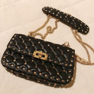 Authentic Vintage Valentino Garavani Rockstud Small Black Bag