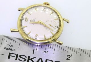 Omega vintage 14K gold elegant high fashion men ' s watch 4