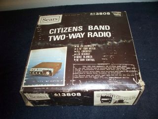 Vintage Sears Citizens Band Two Way Radio Ssb 613808 Roadtalker 40 Nos