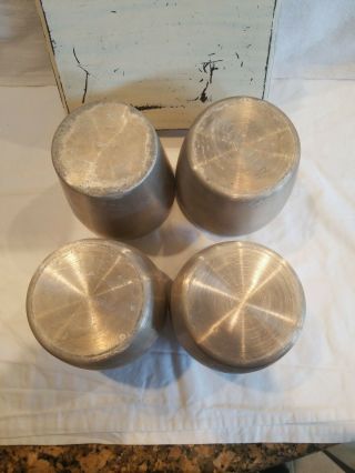 Very Rare Vintage Kromex Canister Set Beans Barley Rice Peas Aluminum Canisters 10