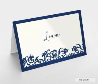 Personalised Wedding Table Place Name Setting Cards - Rustic Vintage Themes 3