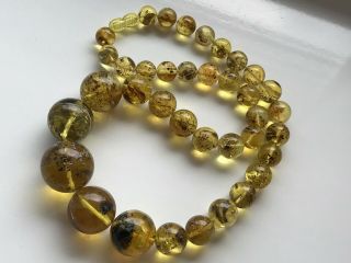Natural Vintage Amber Beads Antique Baltic Old Necklace 57.  85 gr 4