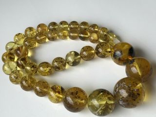 Natural Vintage Amber Beads Antique Baltic Old Necklace 57.  85 gr 6