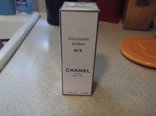 Vintage Chanel No 5 Cologne Spray 1.  7 Fl Oz Still