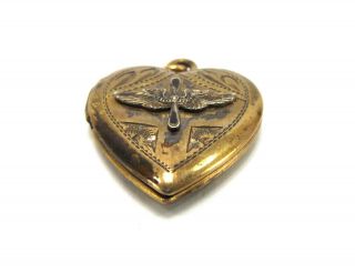 WW2 Wing Propeller 12K pilot sweetheart Locket US Army Air Force AL Lindroth vtg 2