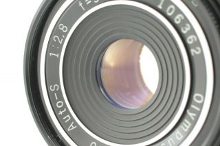 【RARE MINT】 Olympus E.  Zuiko Auto - S Pancake Lens 38mm F/2.  8 For PEN F FT JAPAN 2