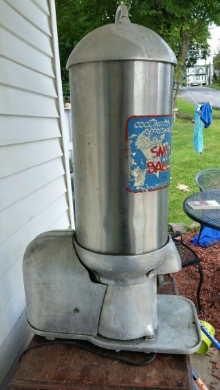 Vintage Sno - master Snow Cone Ball Machine Very Rare Commerical Tall 6