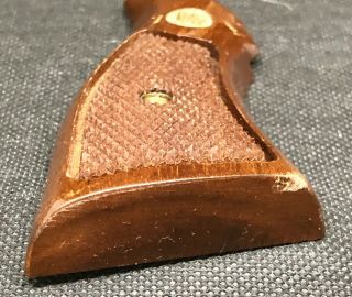 Factory Smith & Wesson vintage N - Frame square butt magna wood grips Black Washer 3