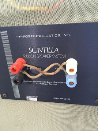 2 Pair’s Of Vintage Apogee Acoustics Scintilla Ribbon Speakers -