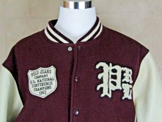 Vintage Polo Ralph Lauren Varsity Jacket Men 