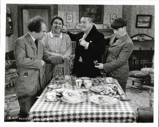 The Three Stooges Vintage Columbia Photo Moe Owned Mb Paul Oily To Bed