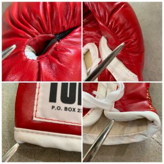 DEADSTOCK 80s TUF - WEAR Boxing Gloves w/ BOX 8oz XL NOS Sparring Gloves Rocky VTG 12