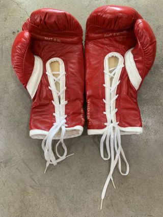 DEADSTOCK 80s TUF - WEAR Boxing Gloves w/ BOX 8oz XL NOS Sparring Gloves Rocky VTG 3