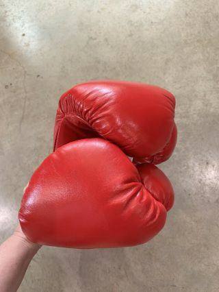 DEADSTOCK 80s TUF - WEAR Boxing Gloves w/ BOX 8oz XL NOS Sparring Gloves Rocky VTG 9