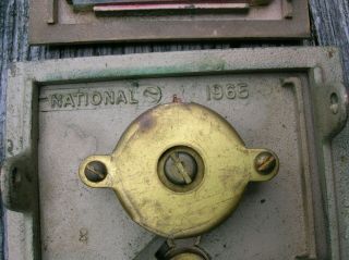 Ten Vintage Bronze 3.  5 X 5 Combination Post Office Lock Box Doors Various Dates 6