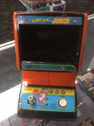 Donkey Kong Jr Vintage Nintendo Table Top Video Arcade Game Coleco