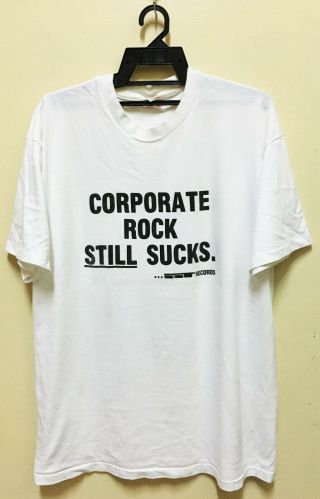 Vintage Sst Records Corporate Rock Still Sucks T - Shirt Punk Rock Sonic Youth