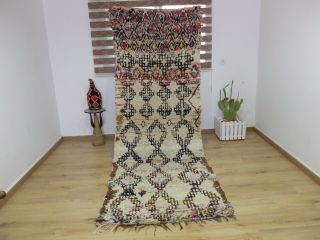 Moroccan rug - Vintage - Authentic Woolen AZILAL rug Berber - Teppich 10 ' 6  /3 ' 9 5