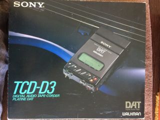 Sony Tcd - D3 Walkman Dat Recorder Restored Vintage Box