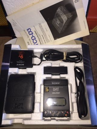 Sony TCD - D3 Walkman DAT Recorder Restored Vintage Box 2